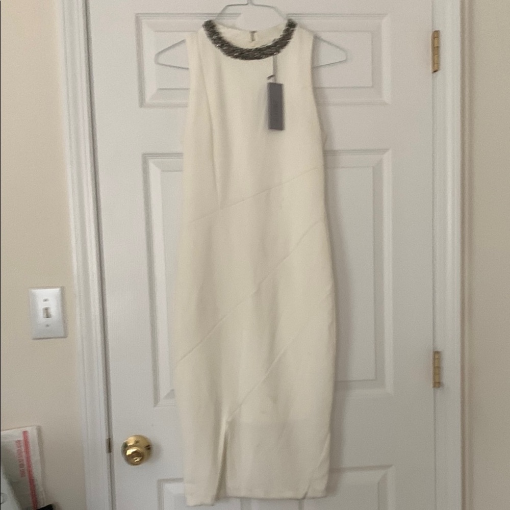 Jennifer Lopez Cream Cocktail Dress